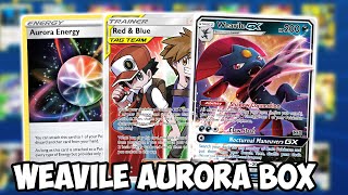 Weavile Aurora Box Is Pretty Good! Red & Blue Engine, w/Silvally GX! PTCGO