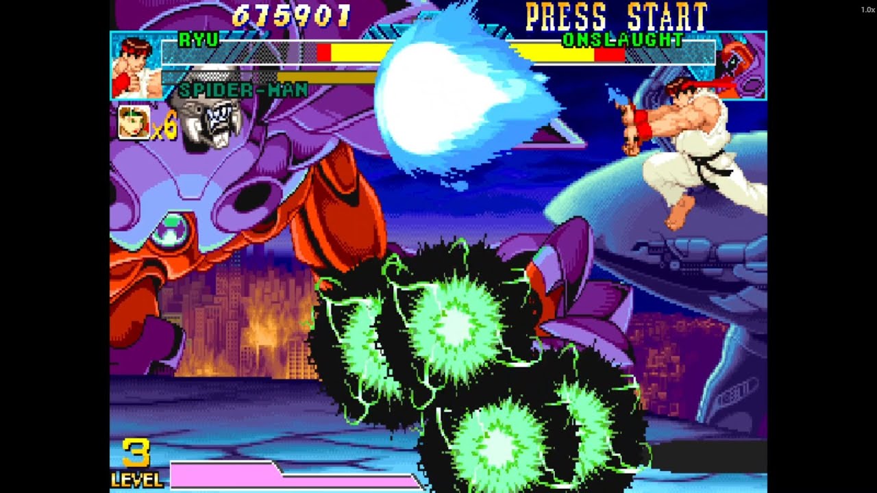 RYU & SPIDER-MAN — Power and Agility Unite! | Marvel vs Capcom: Clash of Super Heroes