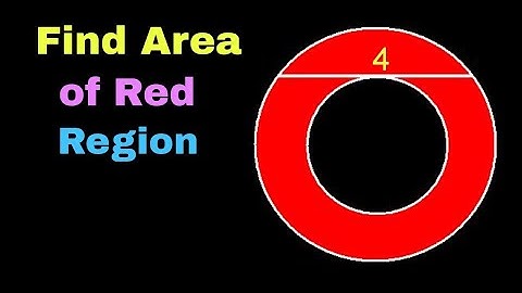 Calculate the Area of Red Shaded Region | Geometry Olympiad Problems
