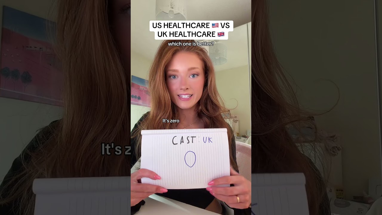US HEALTHCARE 🇺🇸 VS UK HEALTHCARE 🇬🇧 which one is better? #fyp #healthcare #ukvsusa #comparison