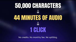 I Generated 44 Minutes of AI Voiceover in ONE Click with VocalAI screenshot 4