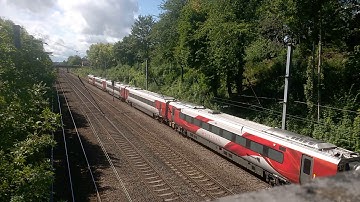 WGC, Knightsfield Bridge - Virgin Azuma passes north on test