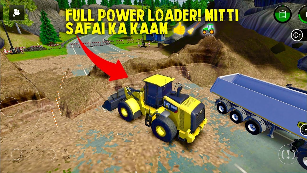 loader🚜 ki power Mitti🥰 saaf  karte hue 