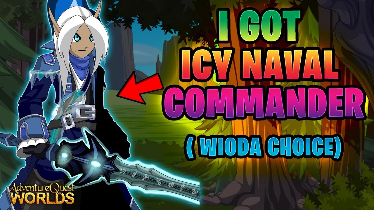 AQW - I GOT ICY NAVAL COMMANDER! Wicked item of Donated Awesomeness Prize