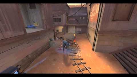 Spy stabbing and sapping at the same exact time.