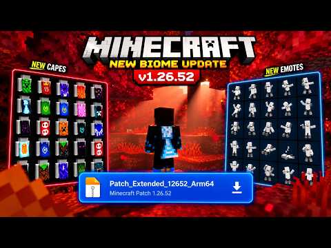Minecraft 26.51 Capes & Emotes Unlock Patch 🔥 | MCPE Capes & Emotes Showcase