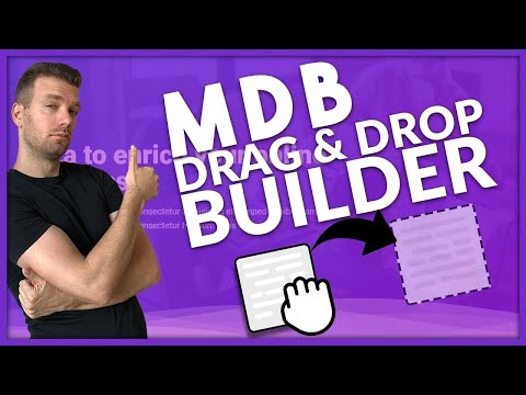 MDB Builder - free Bootstrap drag & drop editor & free hosting