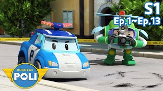 Robcocar POLI Temporada 1 Episódio Completo | EP1~EP13 | Para Crianças |Robocar POLI TV Português