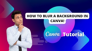 How to blur a background in Canva 2025