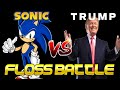 Sonic vs Trump Fortnite Floss Battle