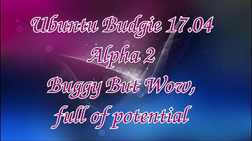 Ubuntu Budgie 17.04 Alpha 2 Buggy But Wow, full of potential