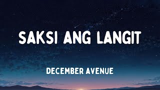 December Avenue  Saksi Ang Langit  S