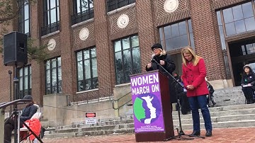 Debbie Dingell speaks at third-annual Women’s March in Ann Arbor