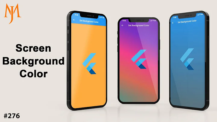 Flutter Tutorial - Set Screen Background Color | Gradient Background [2021] In 7 Minutes