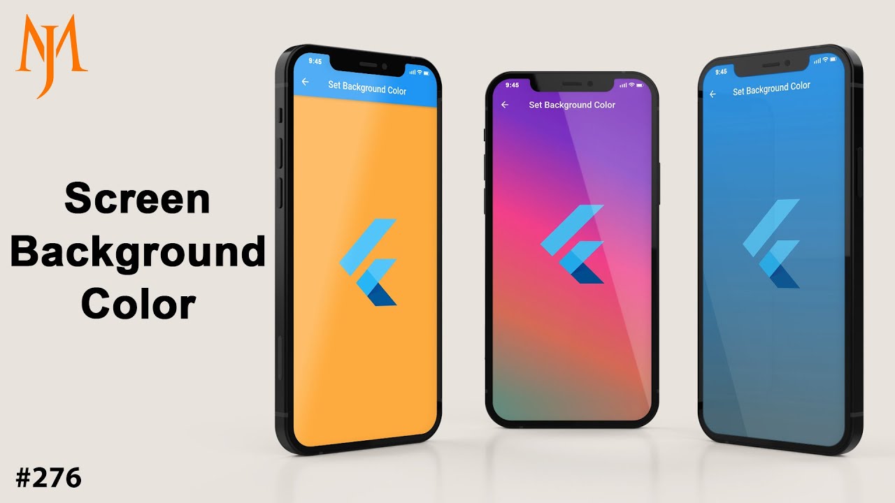 Flutter Tutorial - Set Screen Background Color In 7 Minutes: Color Hex, Background Color Gradient