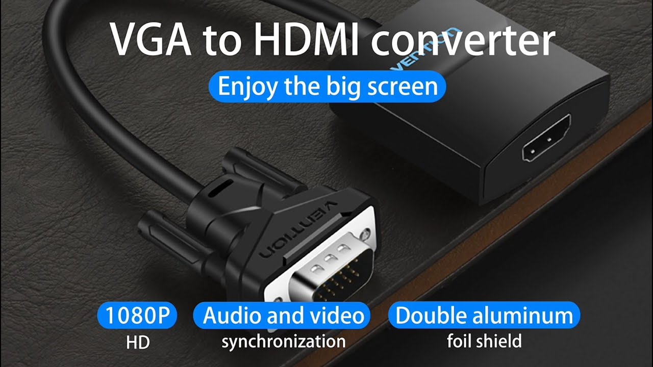 Vention Vga to Hdmi Converter Metal Type Aceb0.