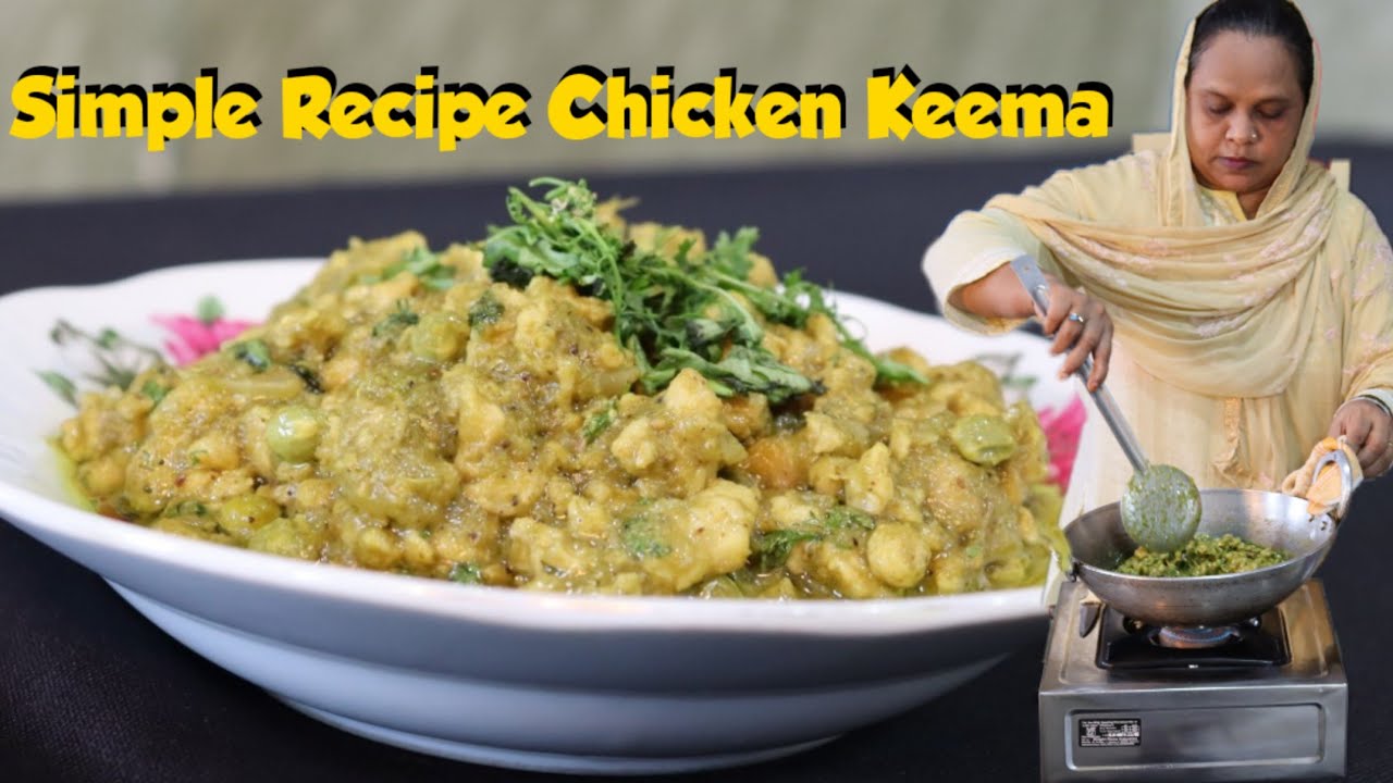 MUMTAZ SPECIAL Chicken Keema Green Chicken keema Recipe Matar Keema