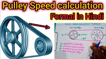 Belt drive speed calculation | pulley size and speed calculation | belt pulley speed calculation