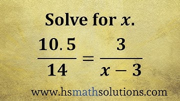 Solving a Proportion with a Binomial (Example)