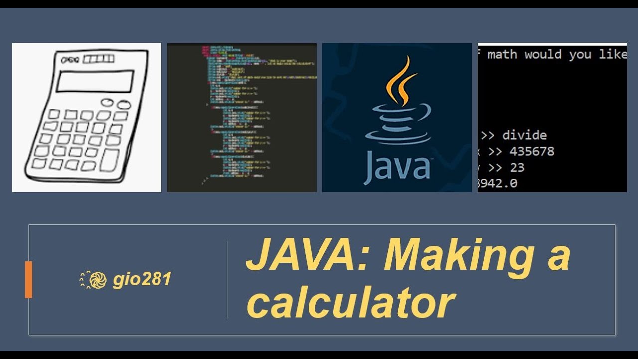 JAVA: Making a simple 4-function calculator - YouTube