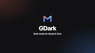 Dark mode for Gmail & Chat: Chrome & Firefox Extension screenshot 1
