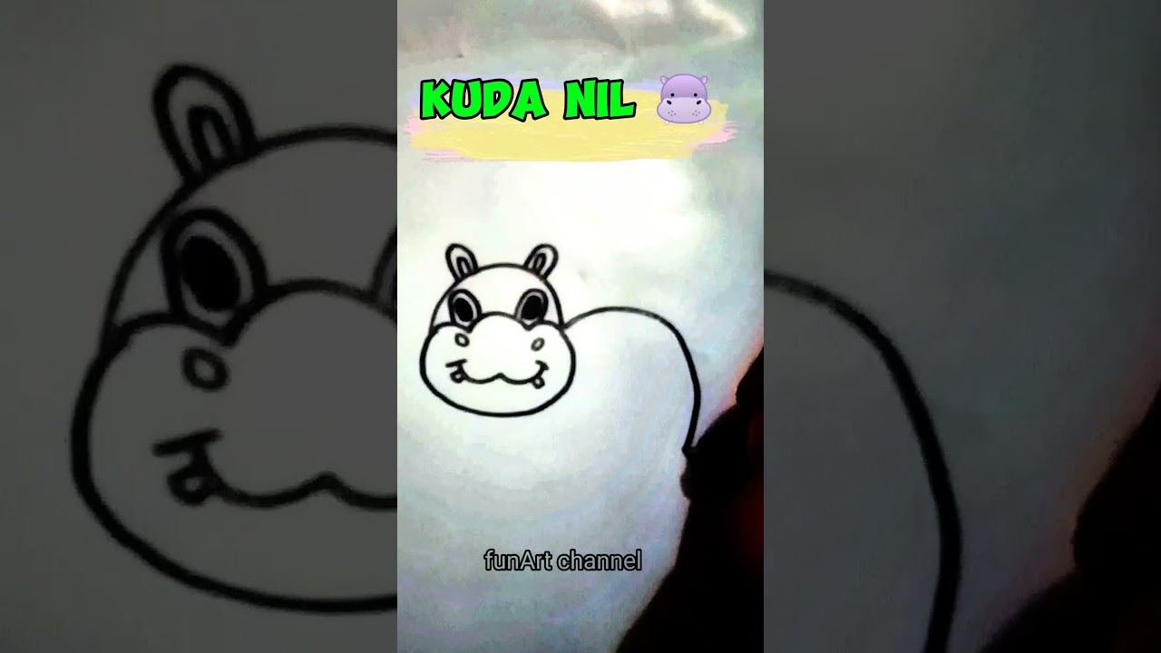 Easy way to draw a hippo 🦛