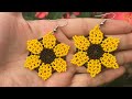 Aretes en mostacilla/“GIRASOL”🌞❤️