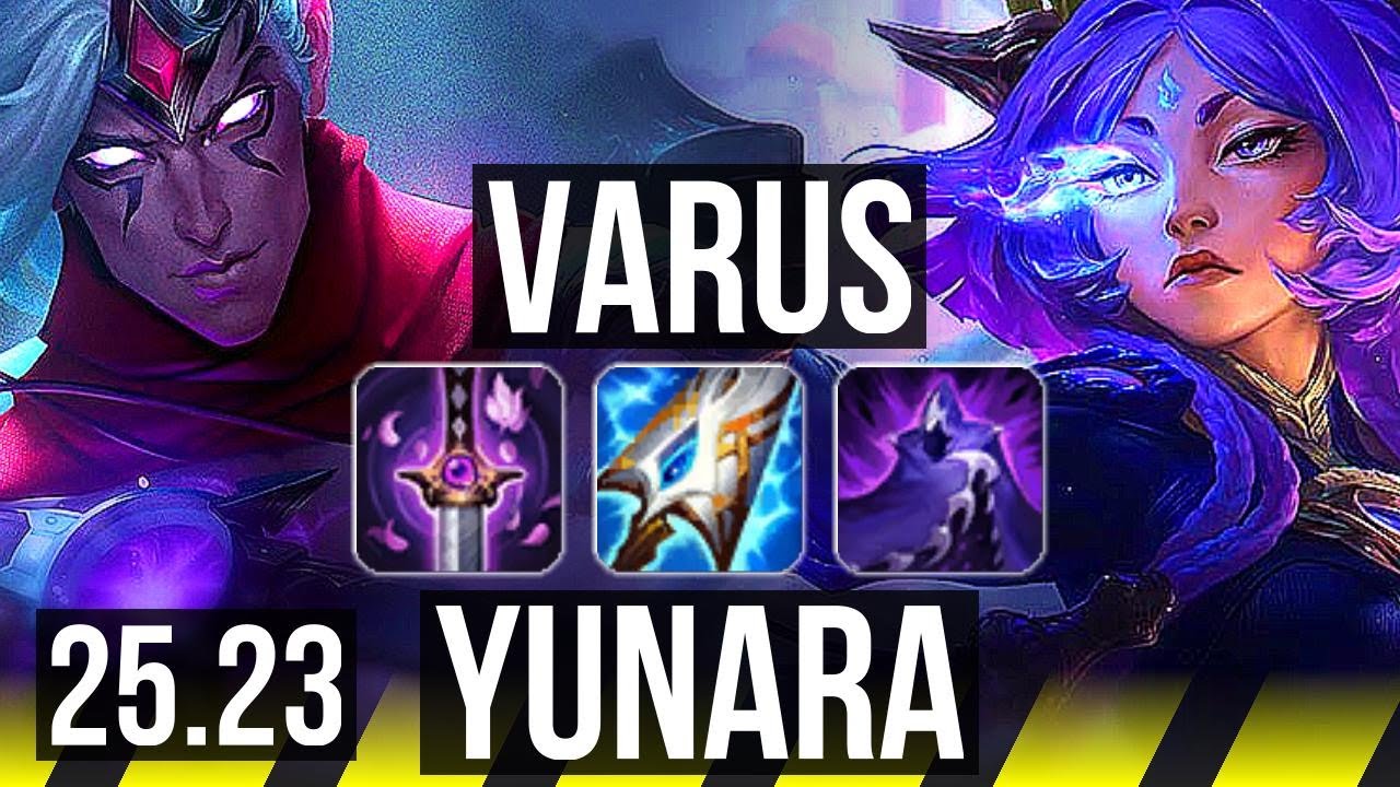 VARUS & Neeko vs YUNARA & Elise (ADC) | KR Master | 25.23