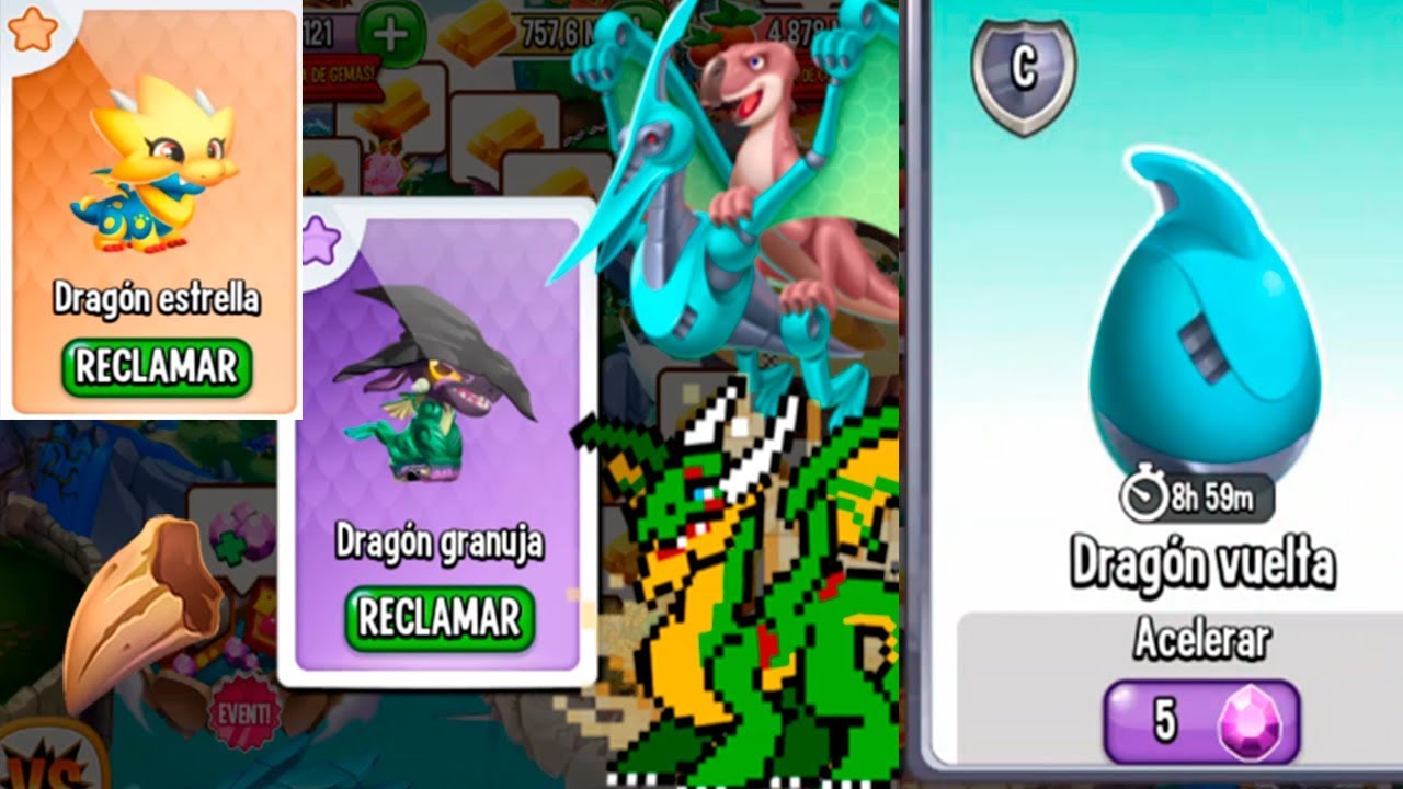 dragon city breeding DRAGÓN VUELTA & GRANUJA 