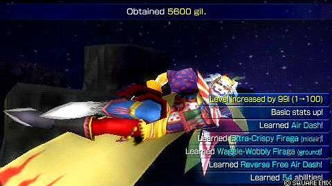 Dissidia - How to Level easily from 1 to 100 in 1 battle (Kefka)[USA]