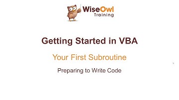 Excel VBA Online Course - 1.1.1 Preparing to Write Code
