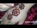 Stylish mehndi design for back hand, /Latest  mehndi design,