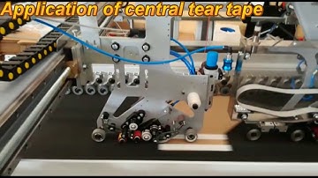 Application of silicone tape and tear tape on corrugated board | Ortigia D/55