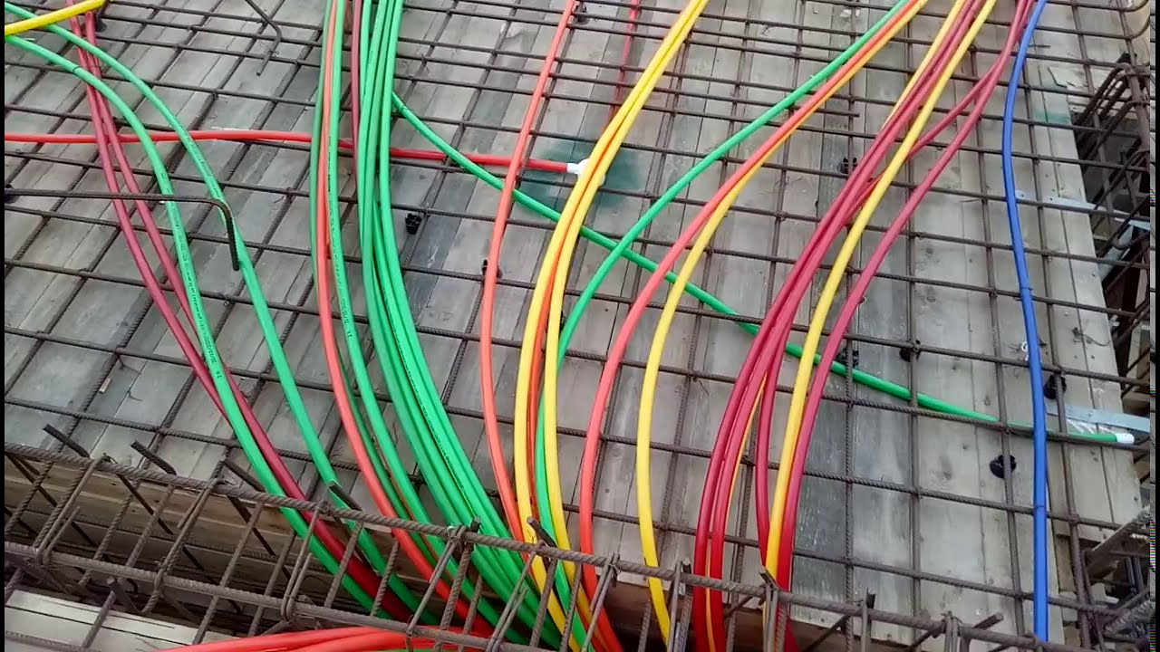 شرح تاسيس كهرباء لسقف مول بلتجمع الخامس