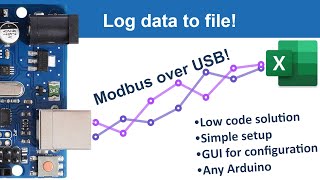 Arduino data to csv file using Modbus over usb (Modbus RTU)