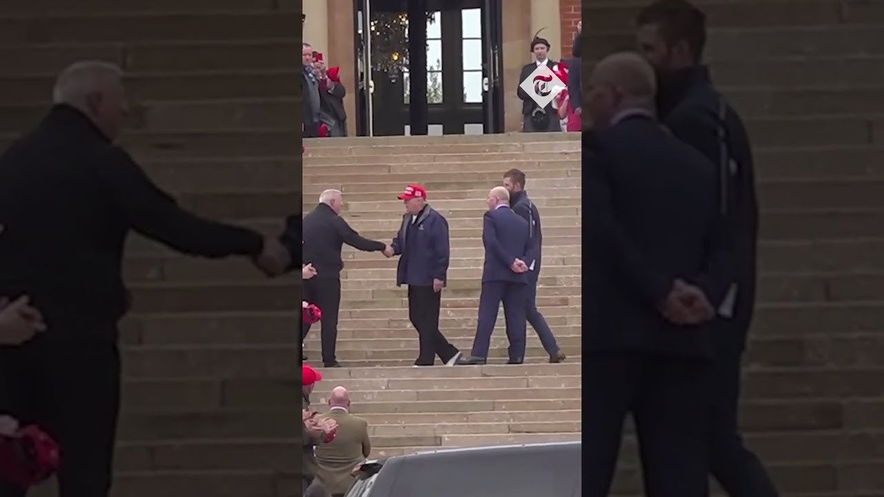 Donald Trump Greeted By Red Cap Waving Staff As He Arrives At His Turnberry Golf Resort In Scotland