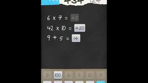 6 Numbers by Brainbow Level 124 Answer Guide
