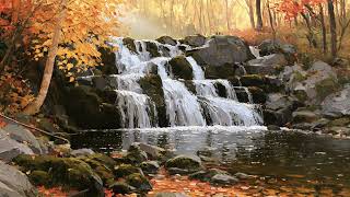 Fall TV Art | Waterfall in Golden Woods | 4K Frame TV Art Screensaver | No Music | 2 Hours screenshot 3