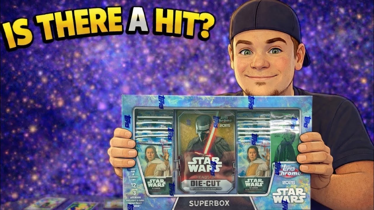 Topps Star Wars Chrome 2025 🔥 Супербокс!!! Новые 15 пачек #starwarscards #toppschrome