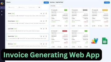 Easy Invoice Generator  Web app using Google Sheets #appsscript