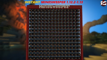 INSTANT MINESWEEPER IN MINECRAFT [1.12.2 - 1.13] [NO COMMAND BLOCKS]
