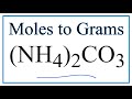 Moles and Molar Mass Concepts