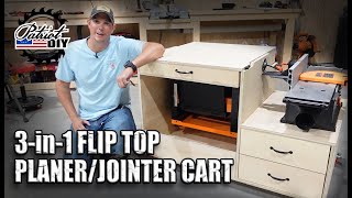 3-in-1 Planer / Jointer Flip Top Tool Cart