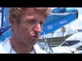 Jean-Pierre Dick - Virbac-Paprec 3 avant le départ du quai - Europa Warm'Up 212 | Ocean Masters