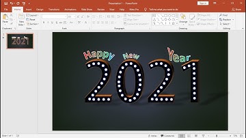 How to Animated 3D Flickering Happy New Year Text in PowerPoint