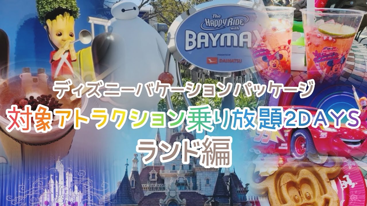 ディズニーバケーションパッケージ【対象アトラクション乗り放題】ランド編‼︎