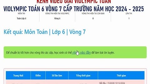 GIẢI VIOLYMPIC TOÁN 6 2024 2025 VÒNG 7 CẤP TRƯỜNG 2024 2025