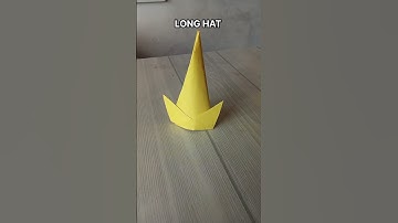 LONG HAT ORIGAMI| HOW TO MAKE A PAPER HAT CRAFT| TUTORIAL| FOLDING| ART