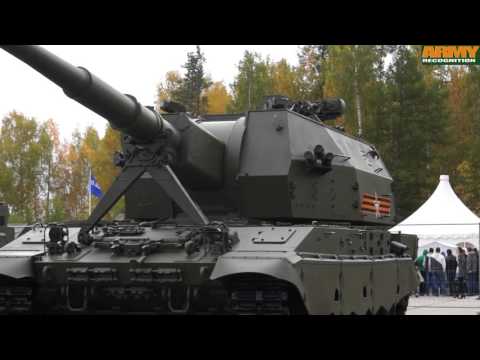 2S35 Koalitsiya-SV 152mm tracked self propelled howitzer Russian army RAE 2015 Russia Arms Expo
