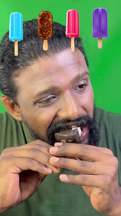 Ben & Jerry's  Chocolate Ice Cream popsicle mukbang asmr